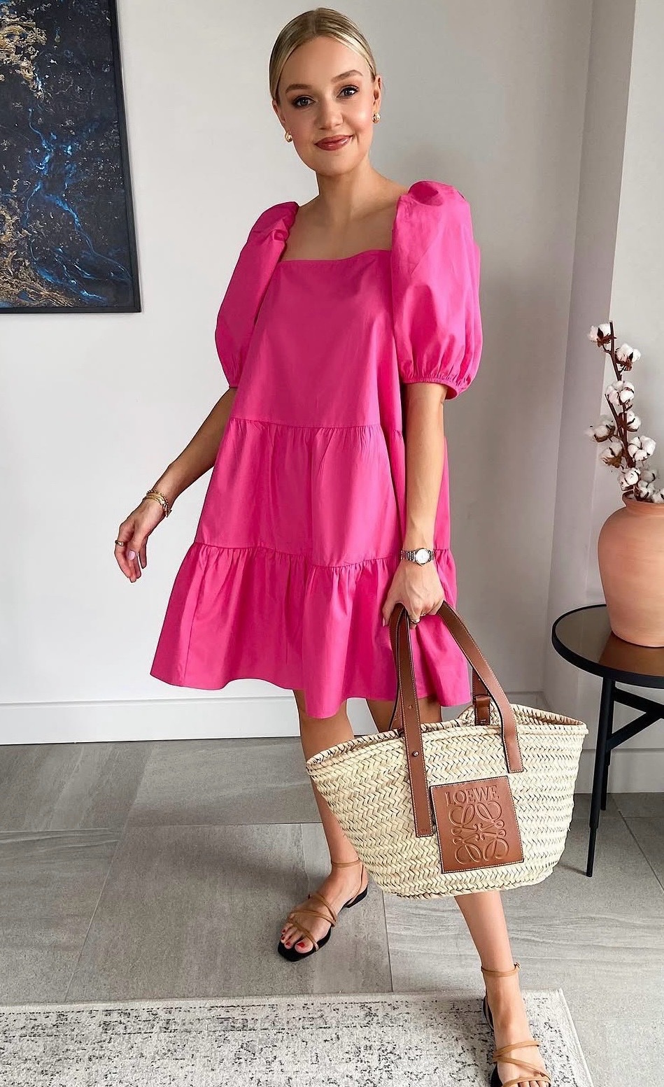 Robe h&m rose 