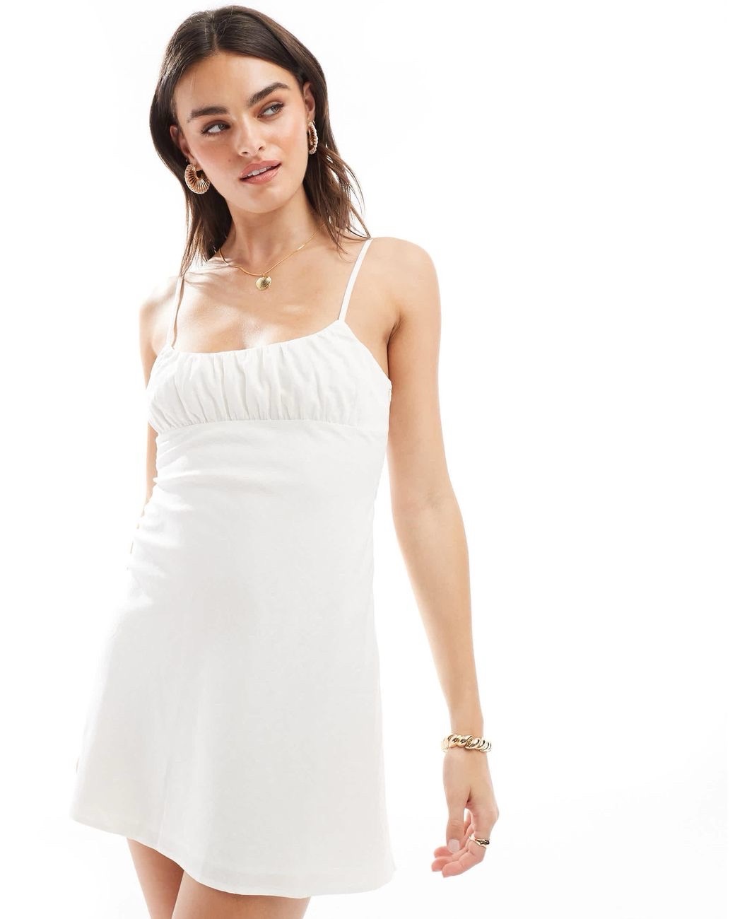Robe bershka en lin