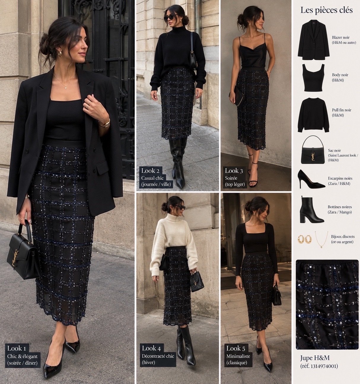 Jupe h&m en secquin 