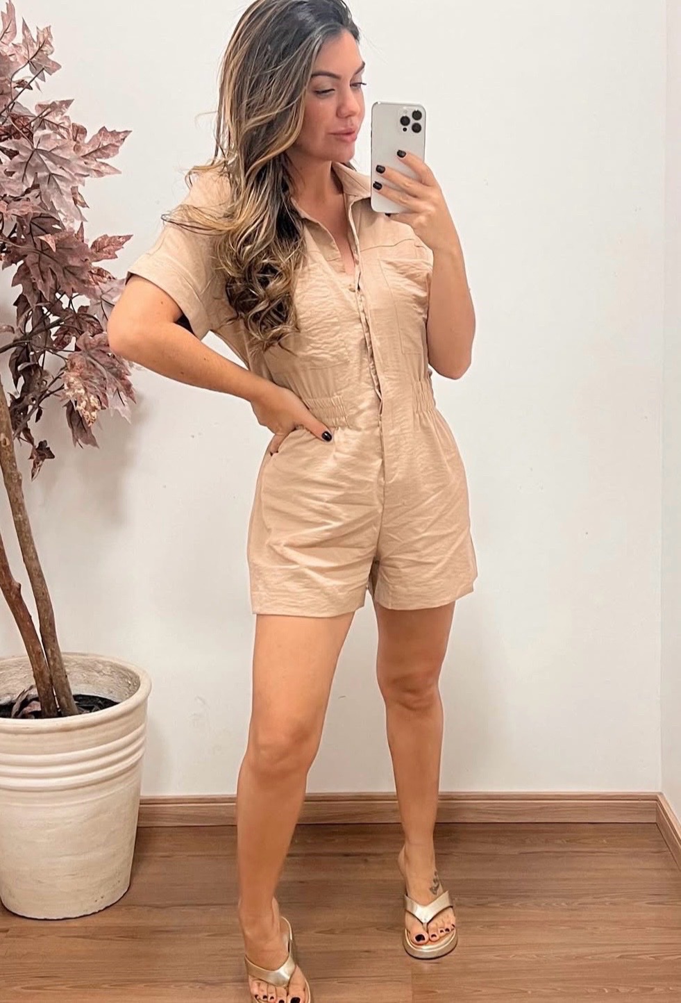 Combishort camel