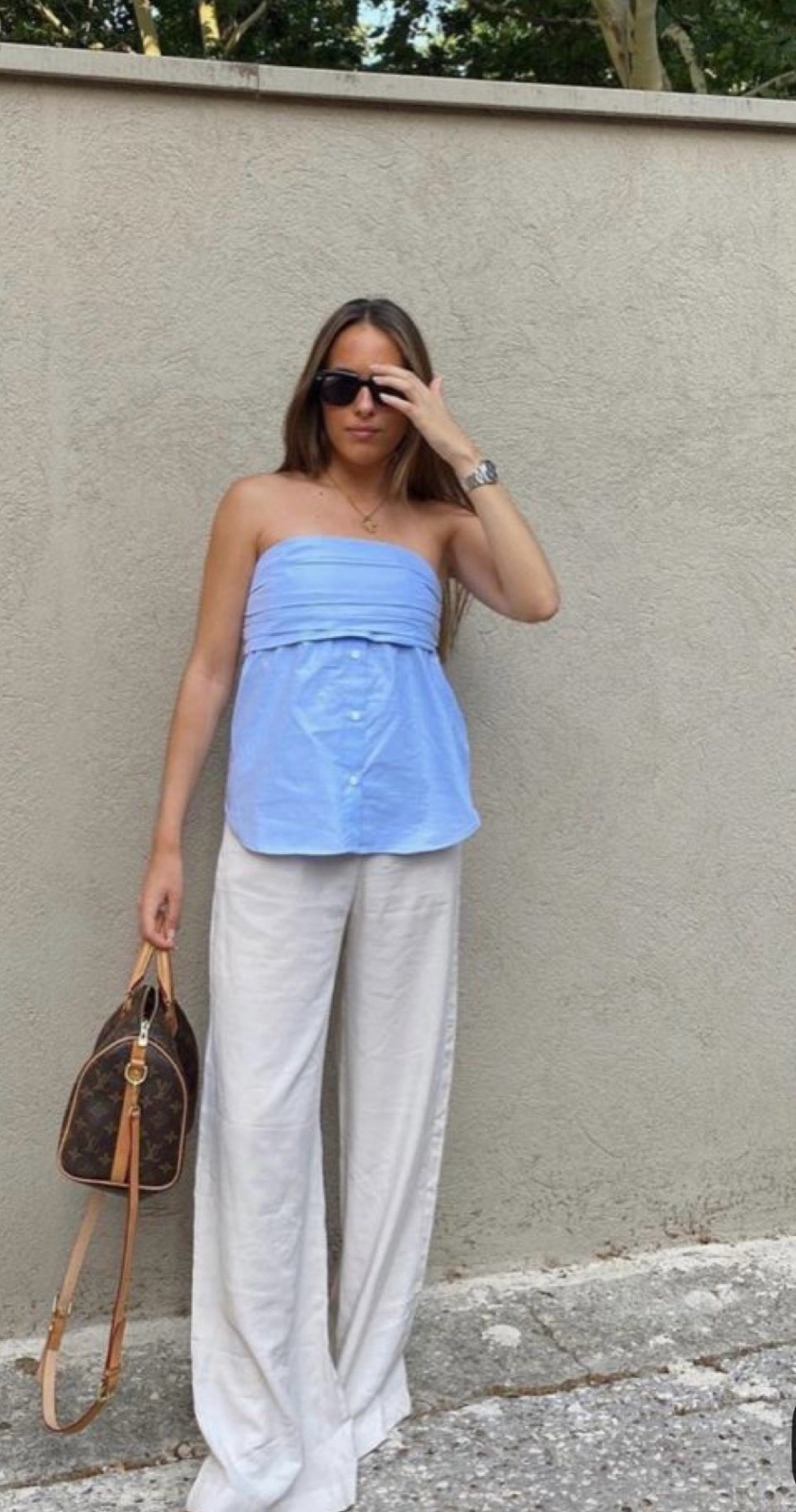 Haut zara bleu