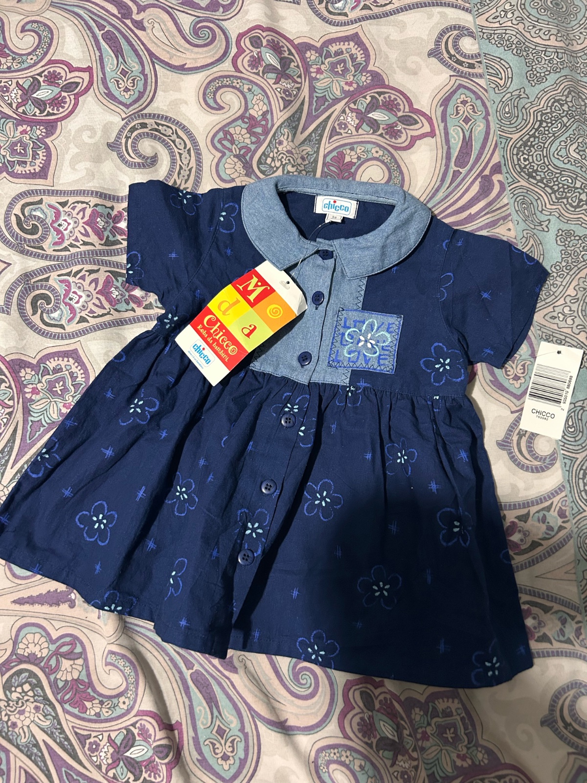 Robe chicco bleu