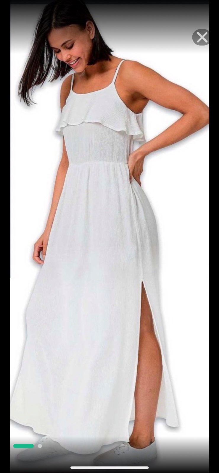 Robe de plage blanche maxi