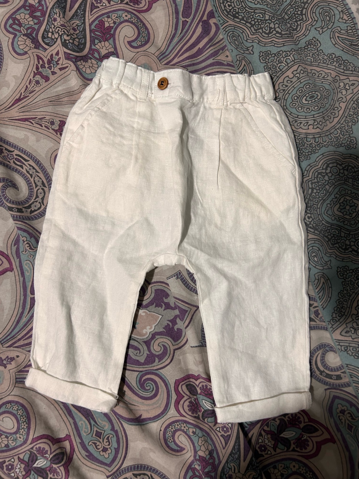 Pantalon en lin zara