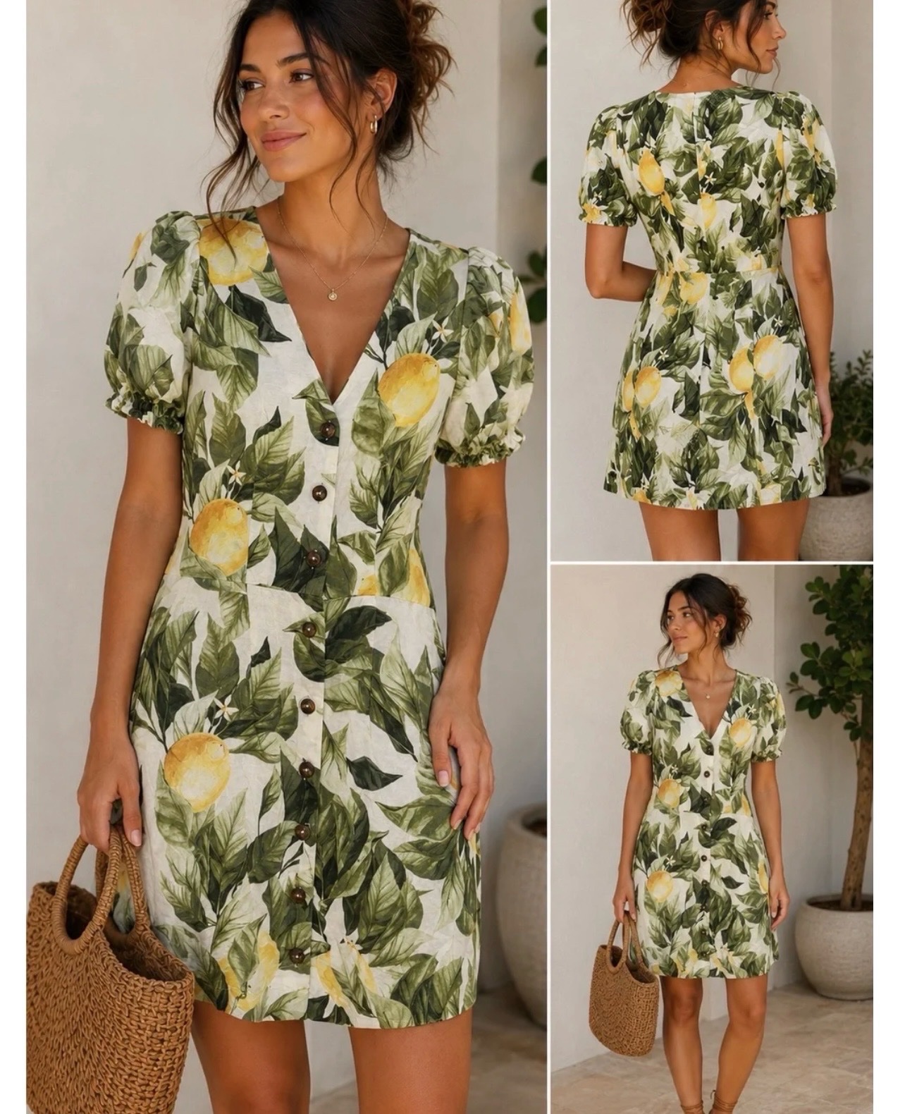 Robe h&m en lin 
