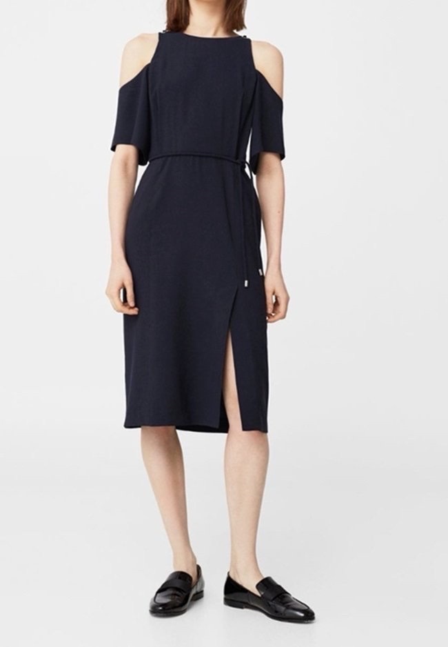 Robe bleu nuit mango