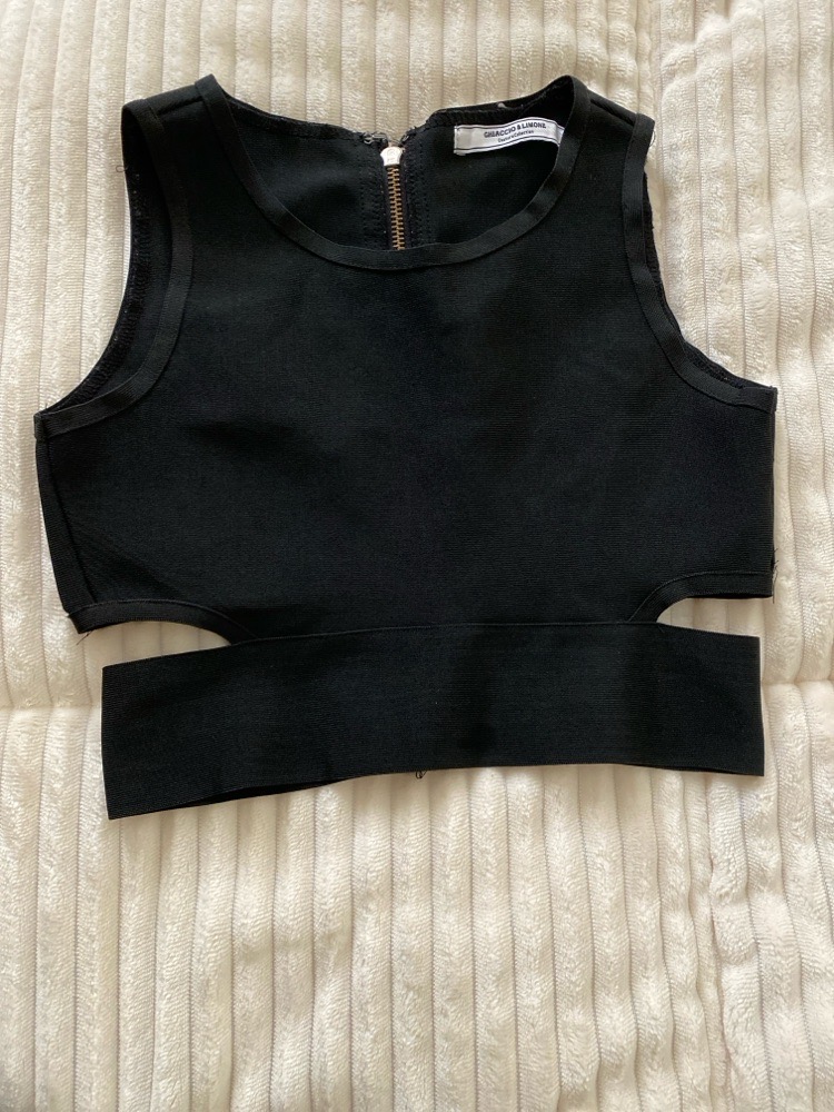 Crop-Top noir 
