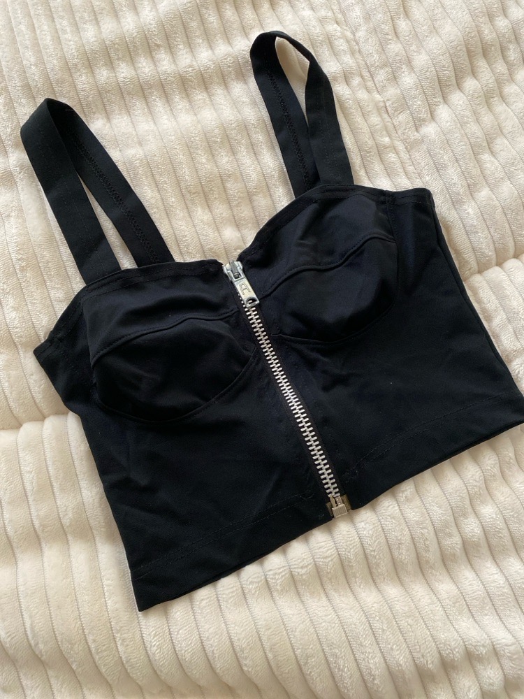Crop-top noir