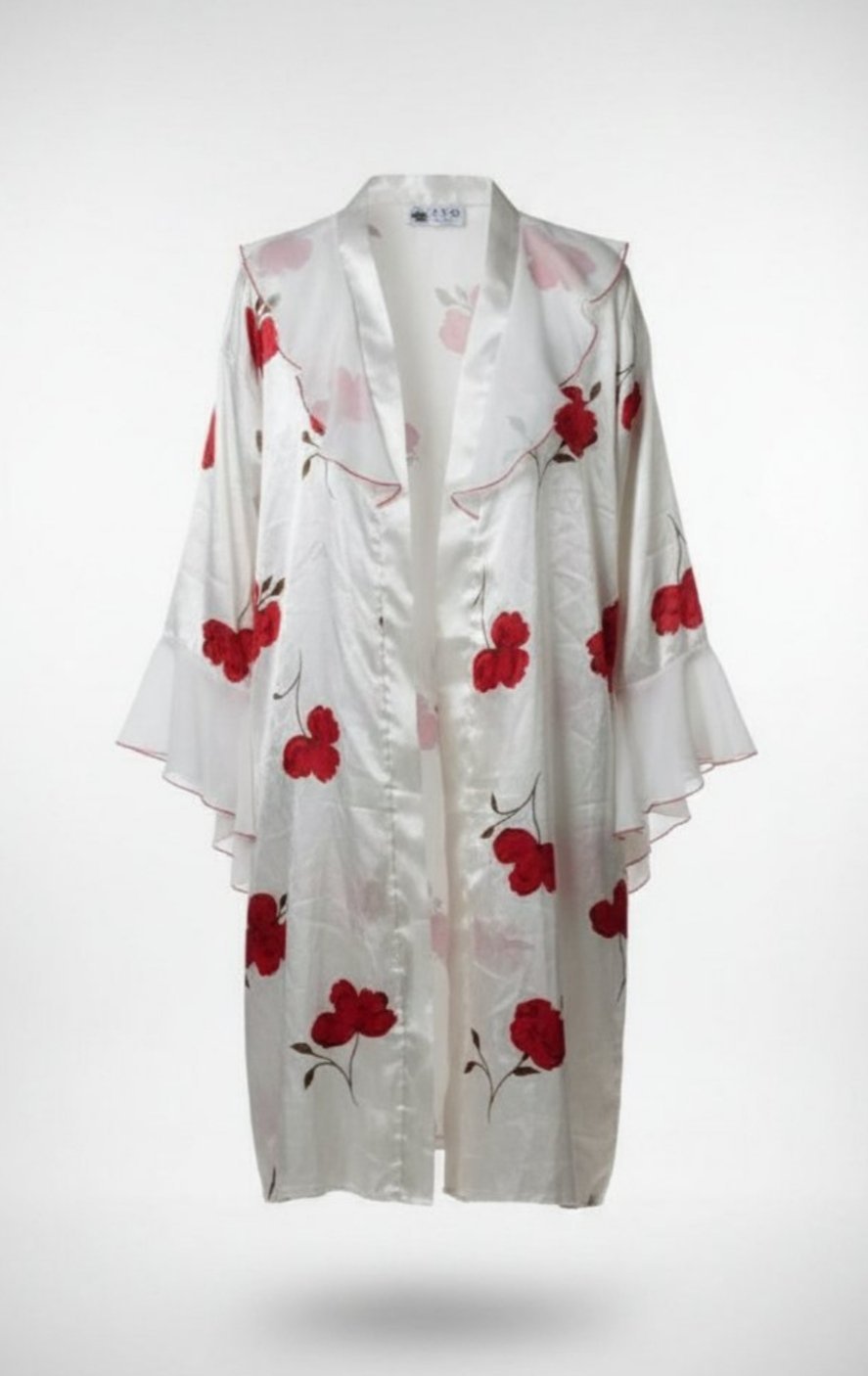 Robe de chambre satinée 