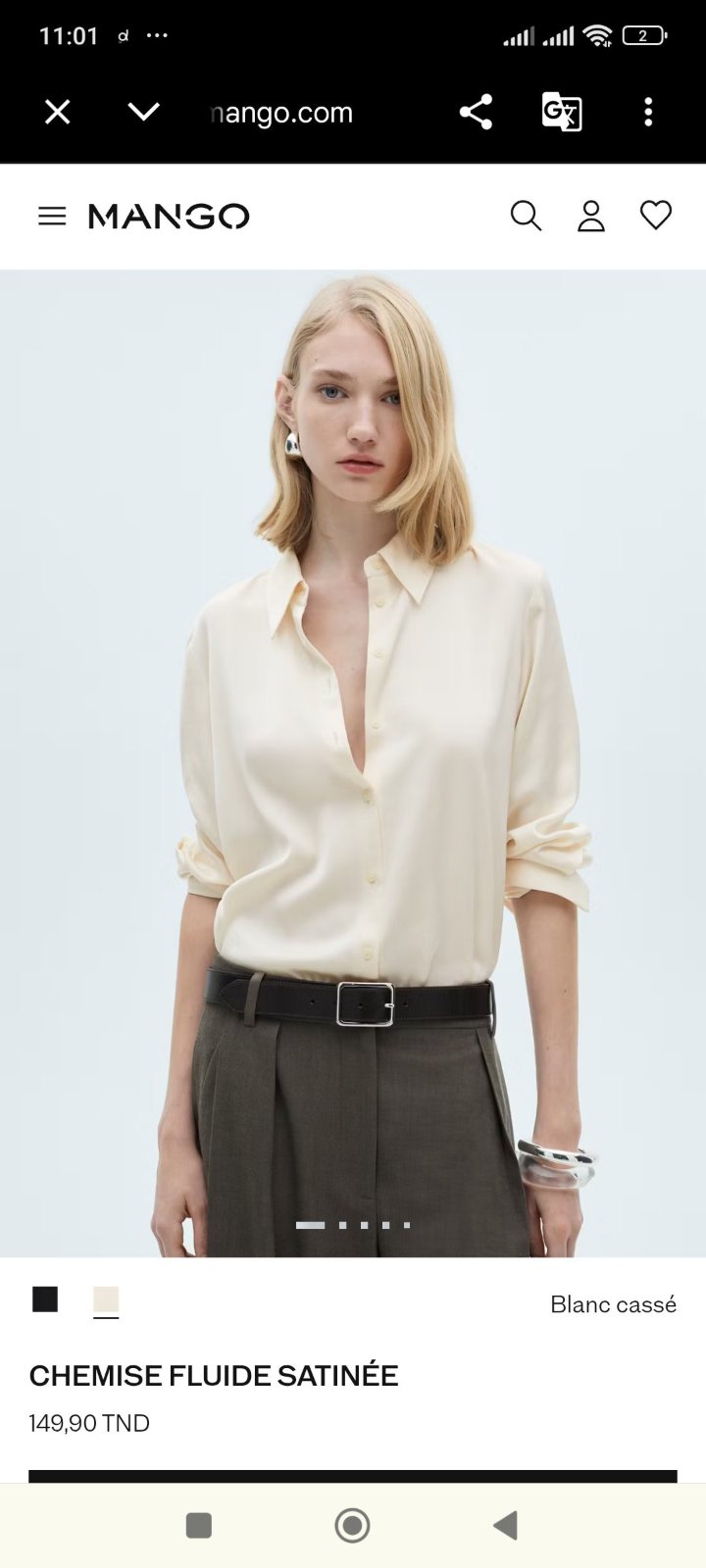 Chemise mango neuf