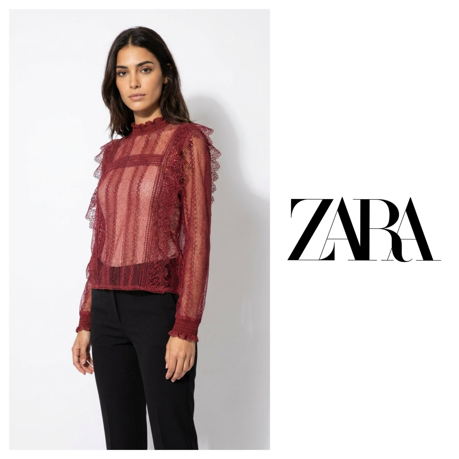 Blouse Zara en dentelle neuf