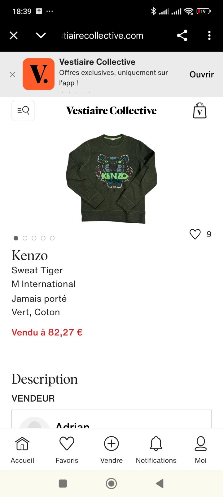 Kenzo authentique 
