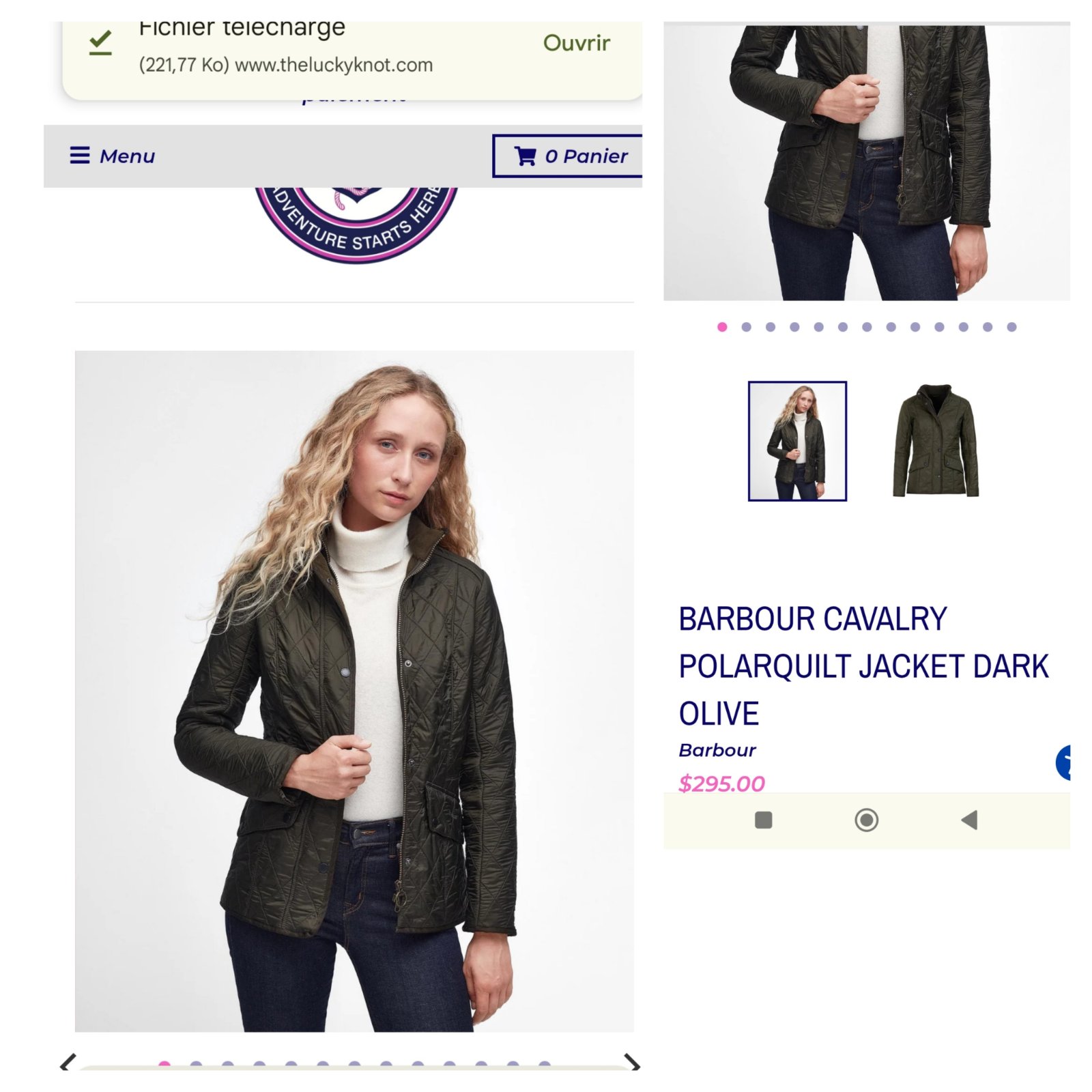 Barbour neuf