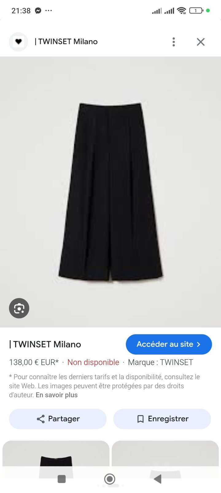 Pantalon twinset neuf