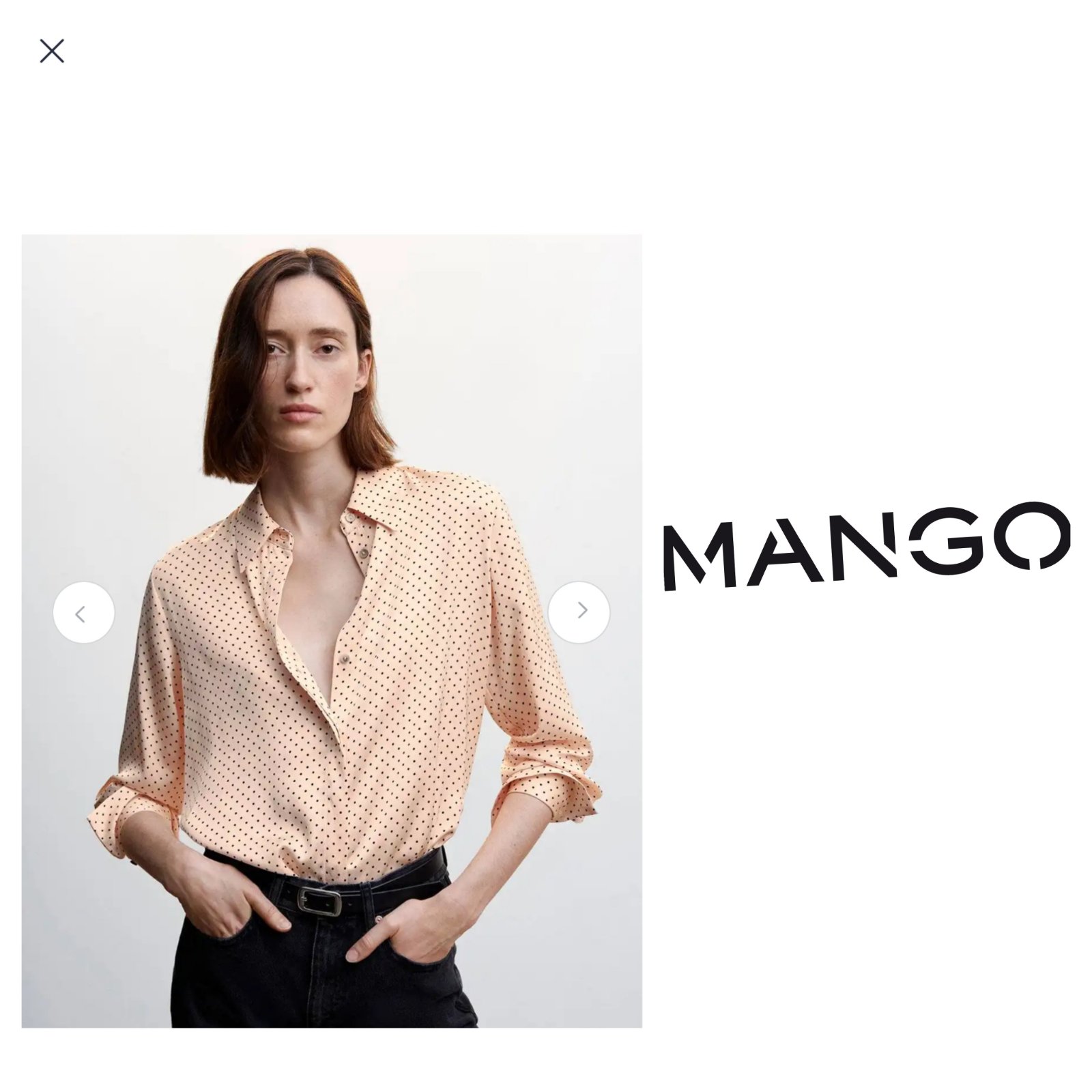 Chemise à pois mango neuf
