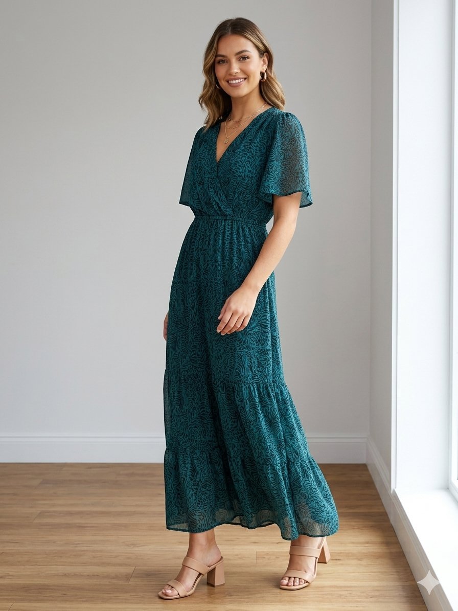 Robe longue fluide ycoo neuf