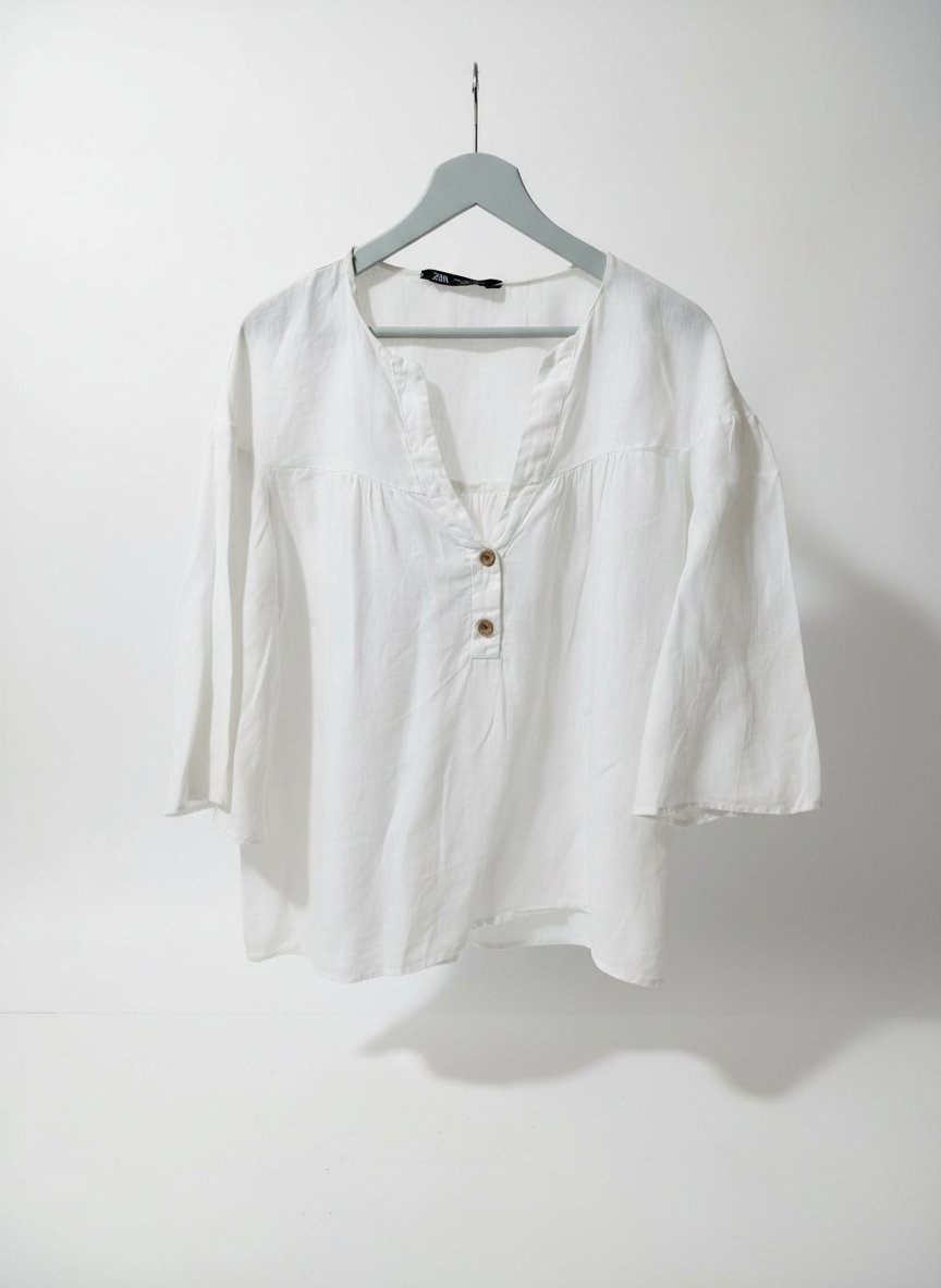 Blouse en lin zara neuf