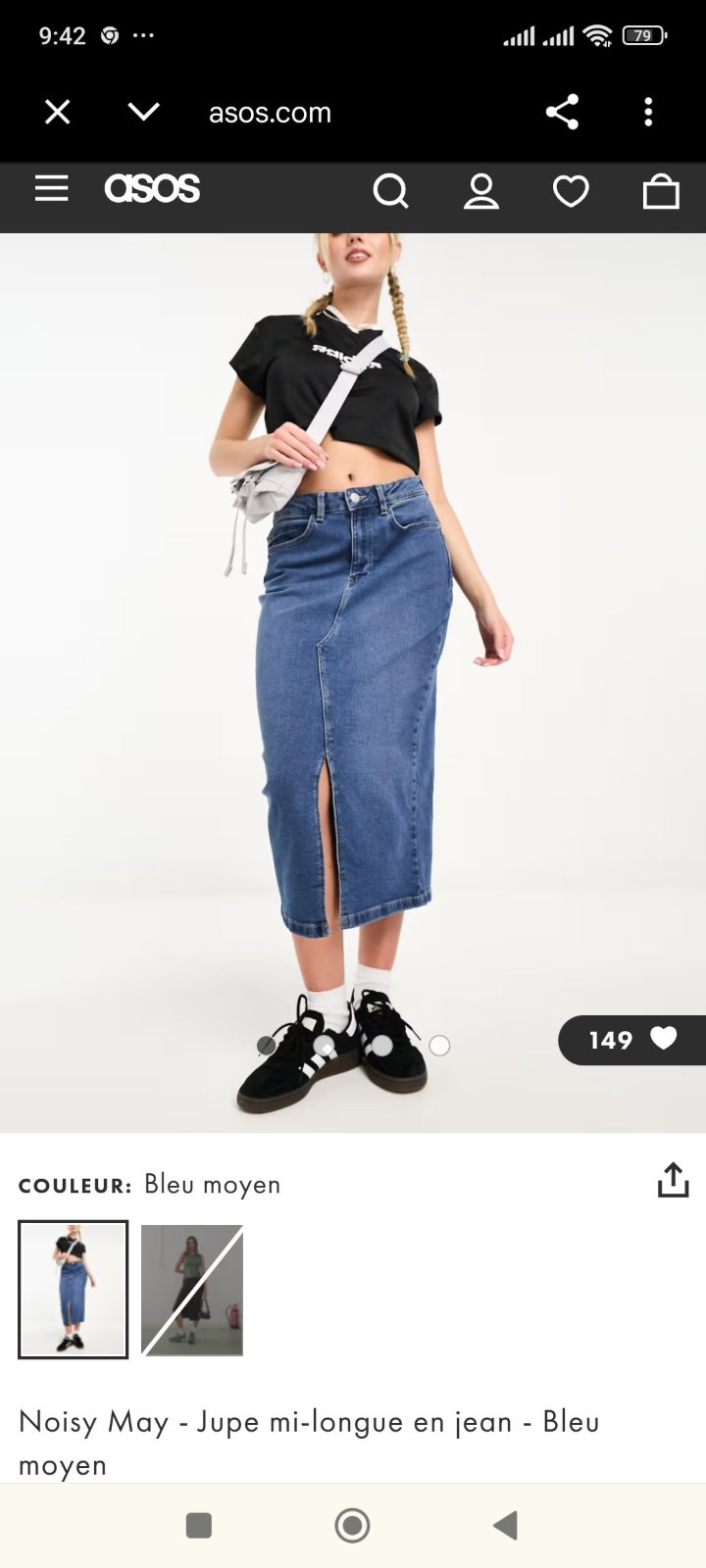 Jupe en denim neuf 