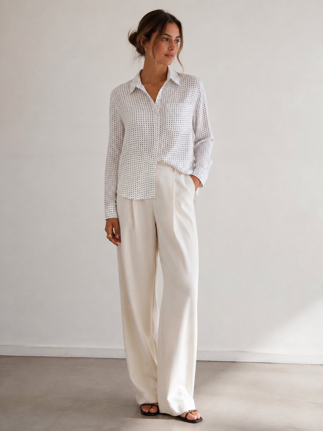 Chemise à petits pois c&a neuf
