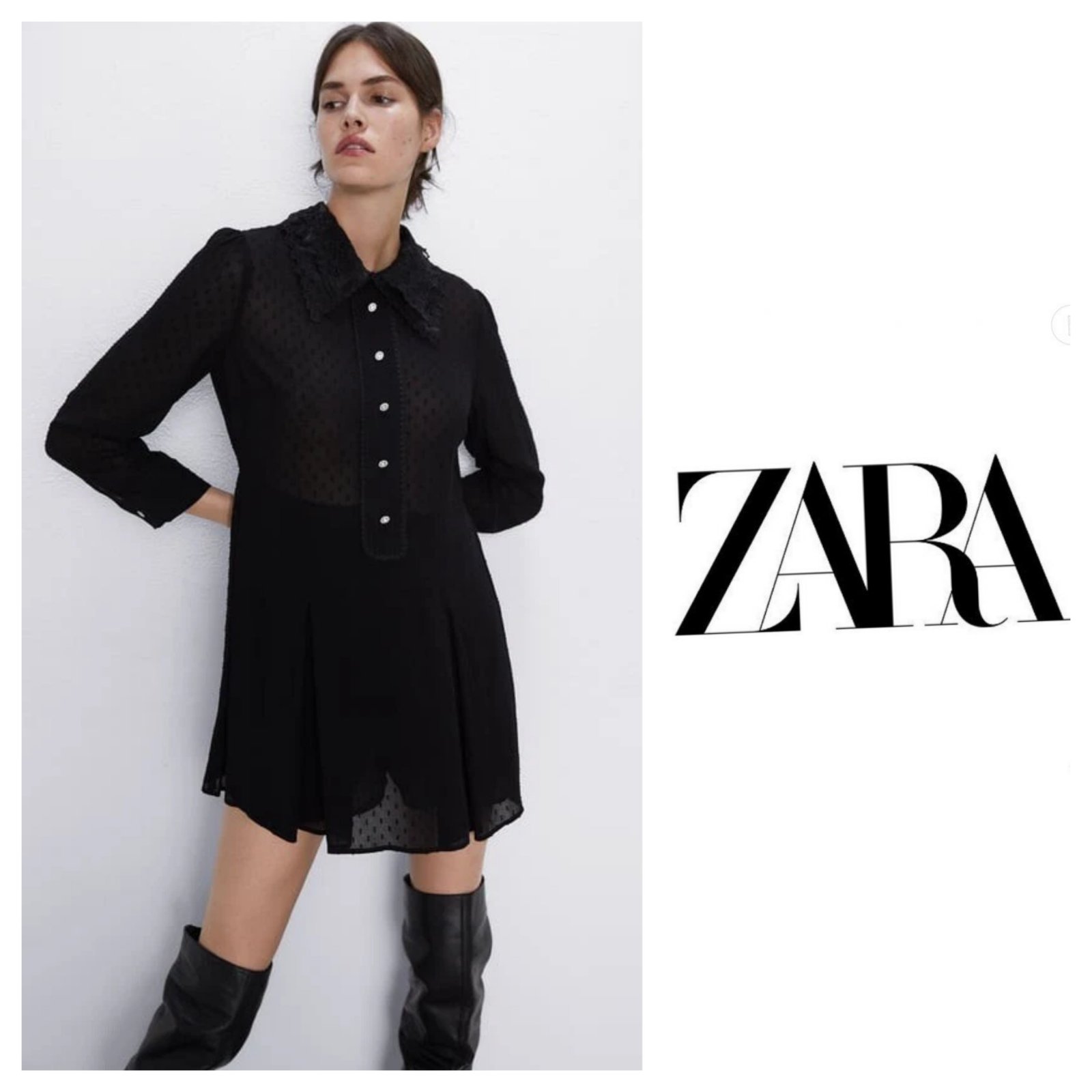 Combinaison-short effet robe zara neuf