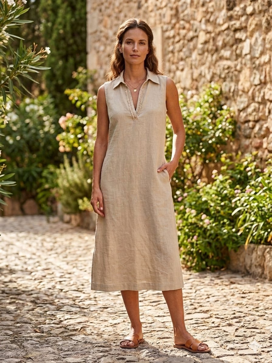 Robe pur lin neuf