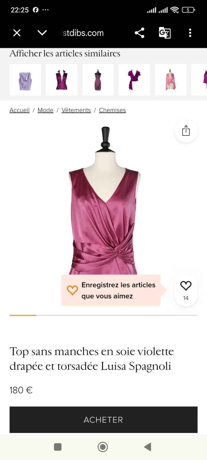 Louisa spagnolli soie neuf