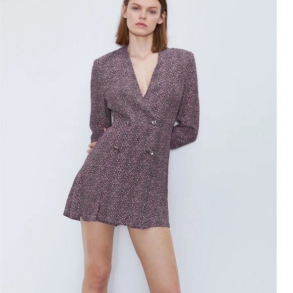 Combishort zara floral neuf