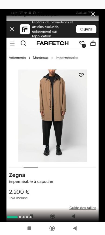 Imperméable zegna