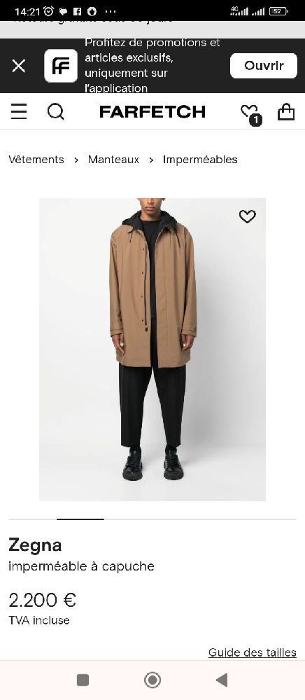 Imperméable zegna