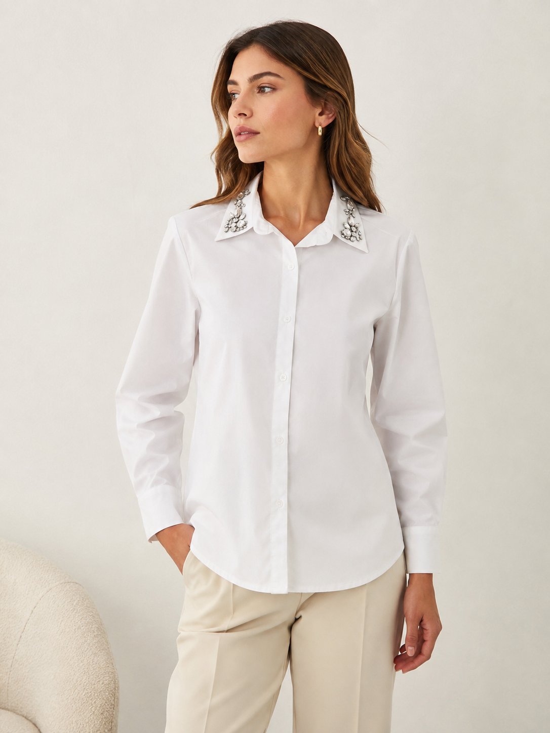 Chemise avec strass neuf