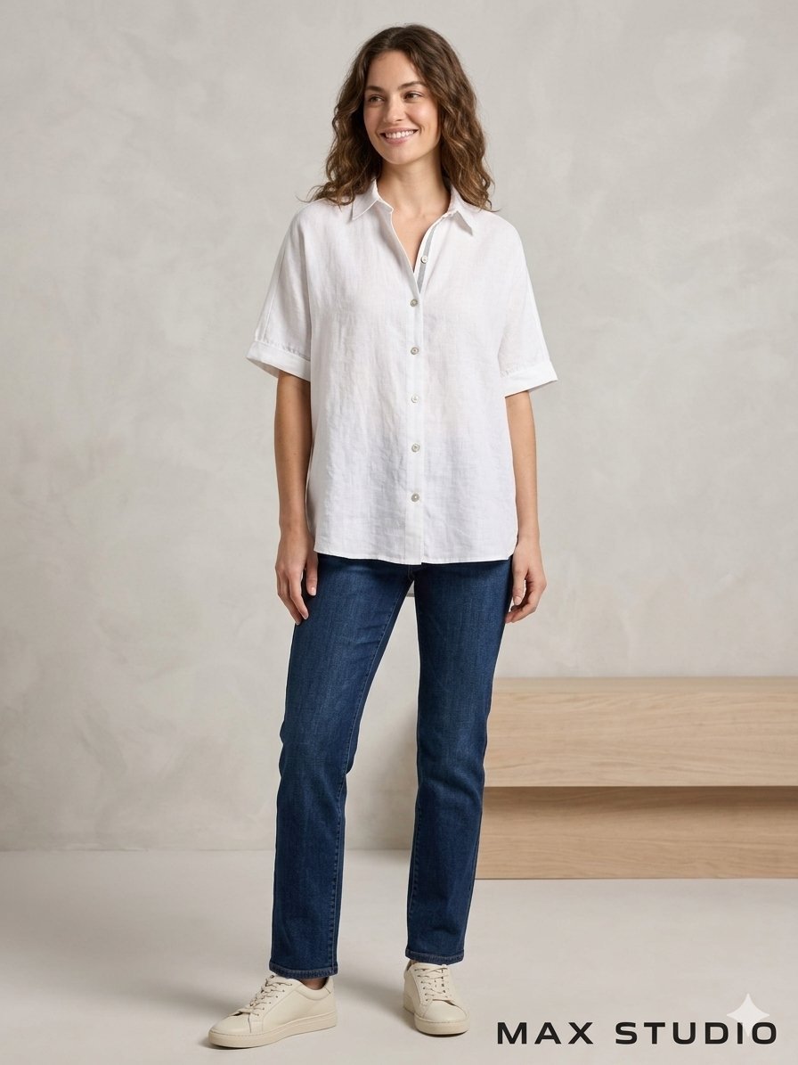 Max studio oversize en lin neuf