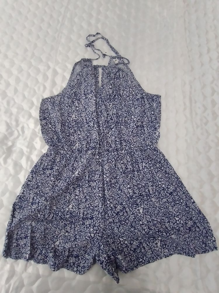 Combinaison short bleu