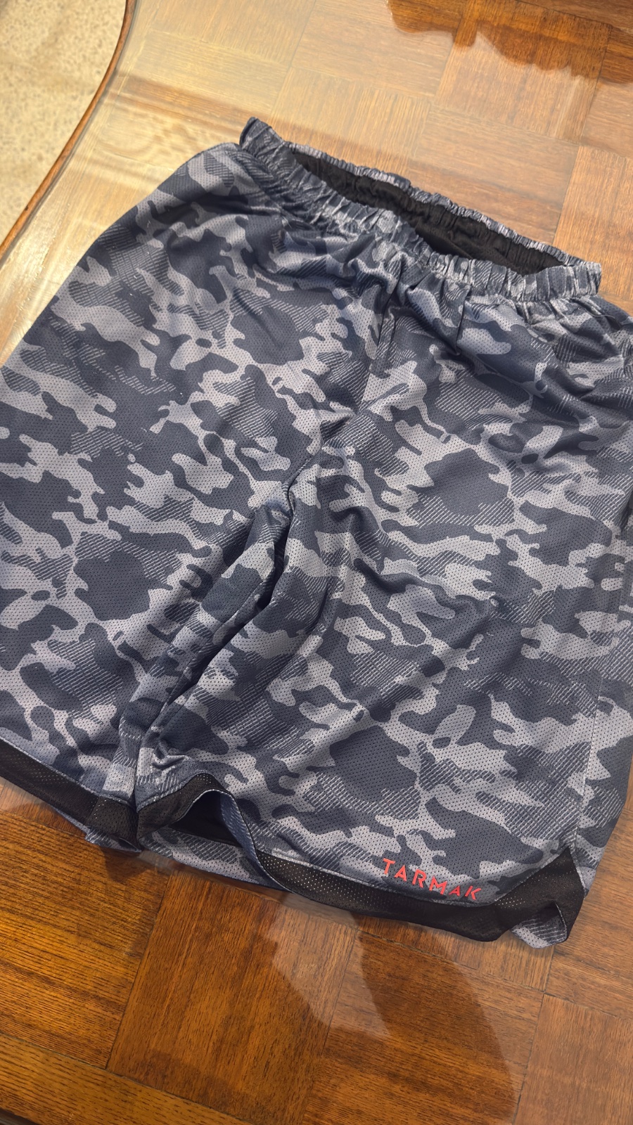 Short de sport double face