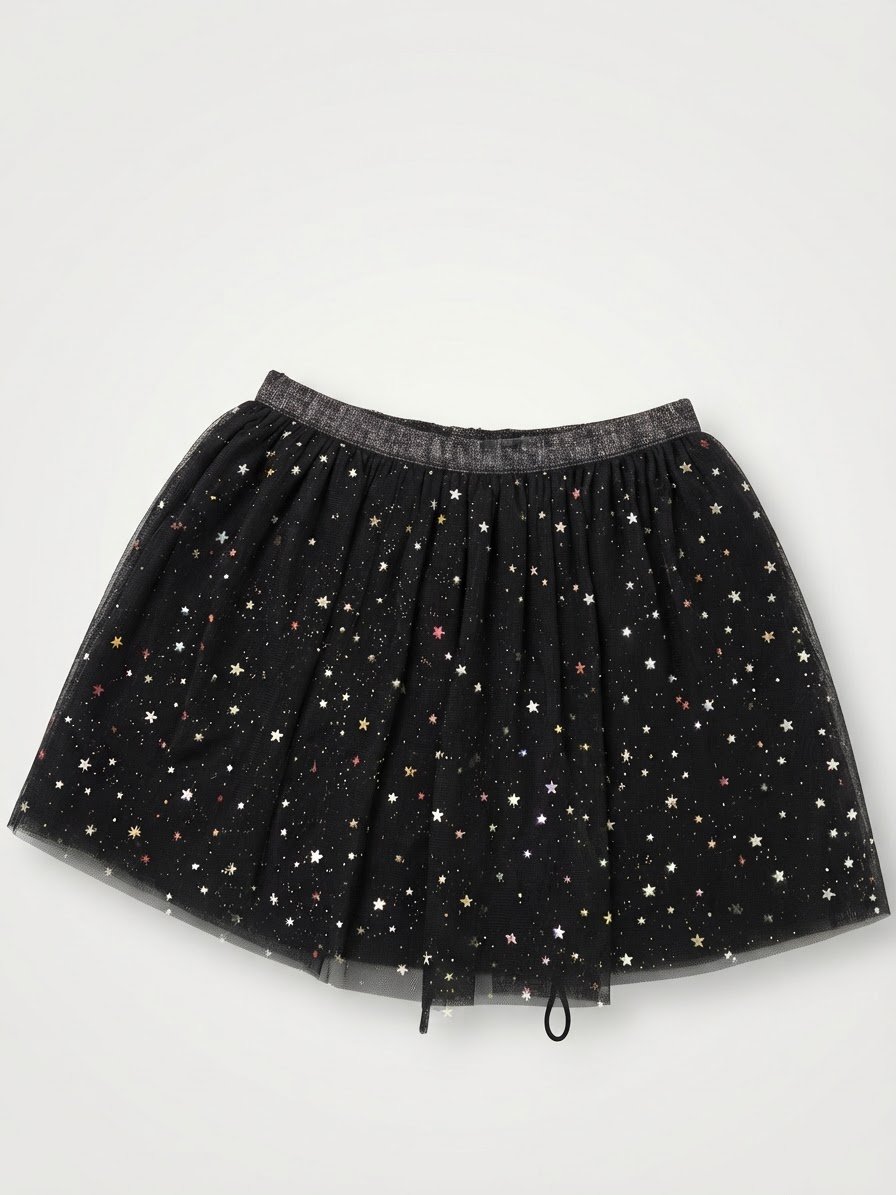 Jupe noir à étoile 