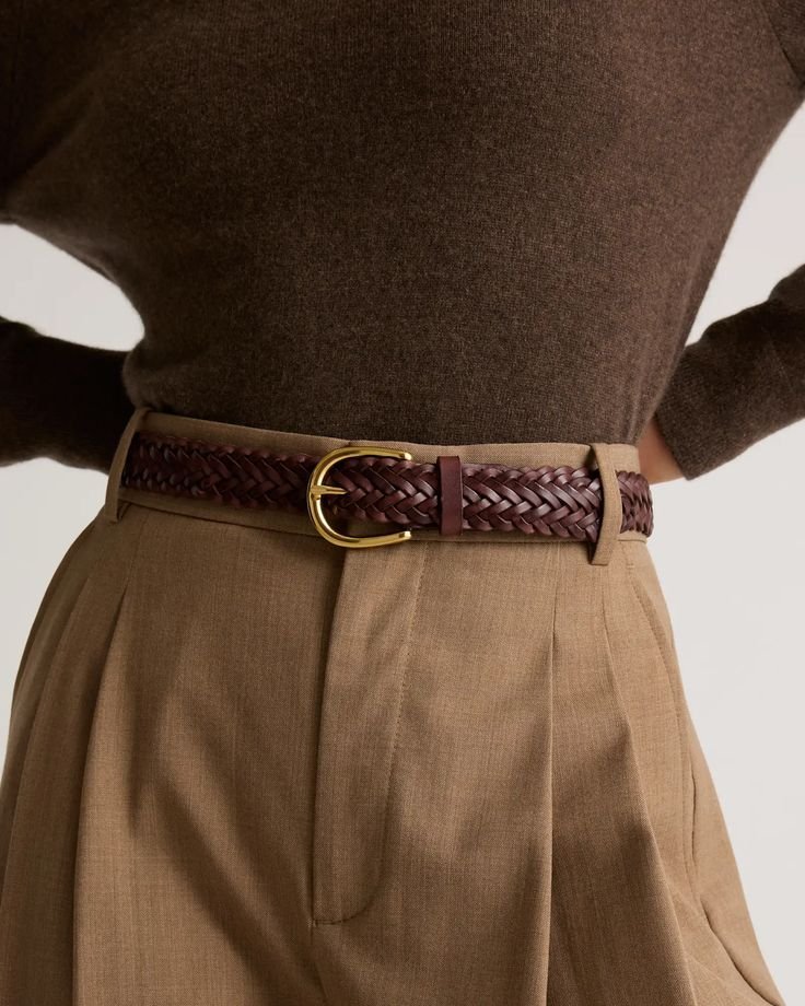 Ceinture tressée chic 