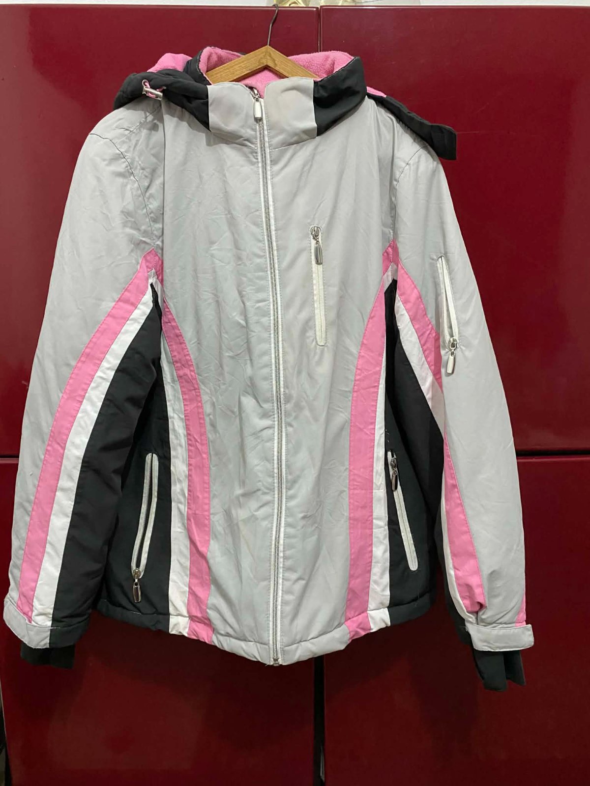 Manteau femme gris et rose 💎💎💎