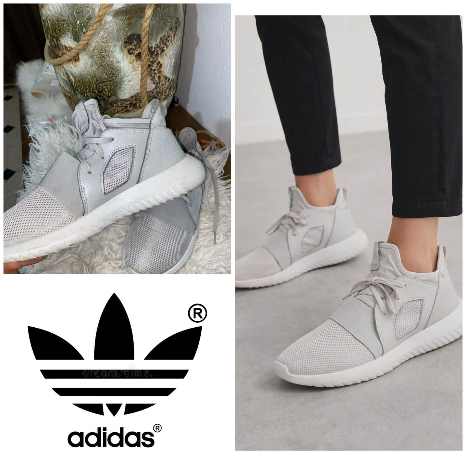 Baskets femmes de sport gris 