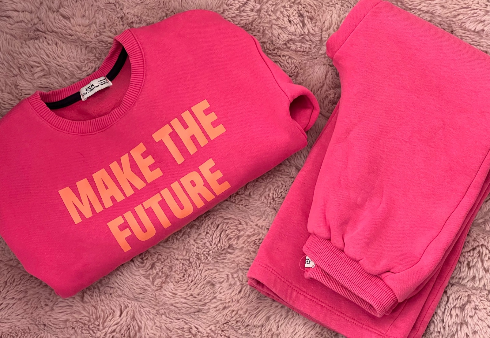 Tenue zen en rose pour fille 8 ans 