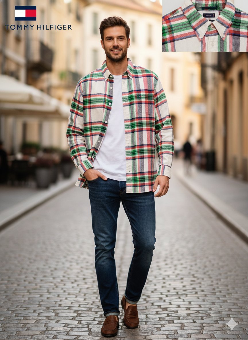 Chemise à carreaux 