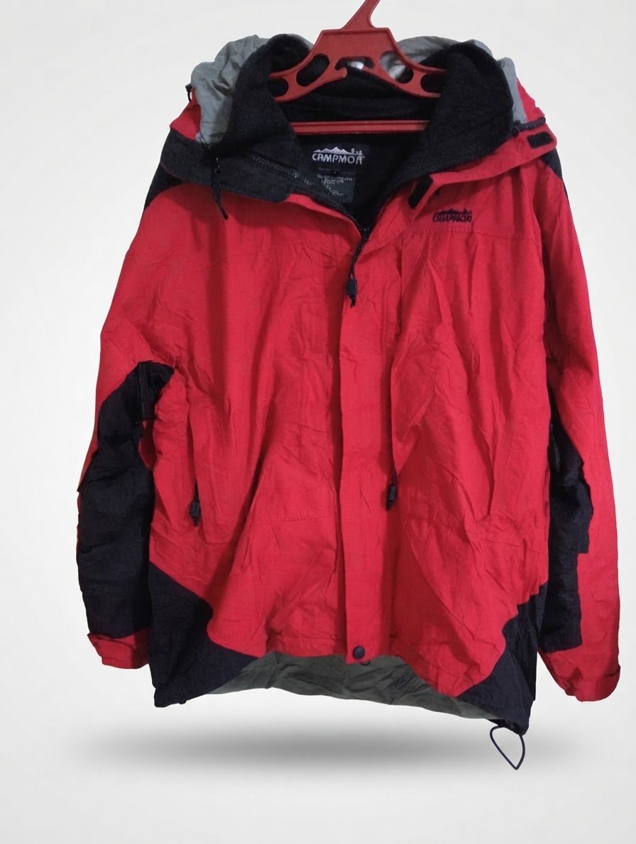 Veste de randonnée imperméable et coupe-vent vintage