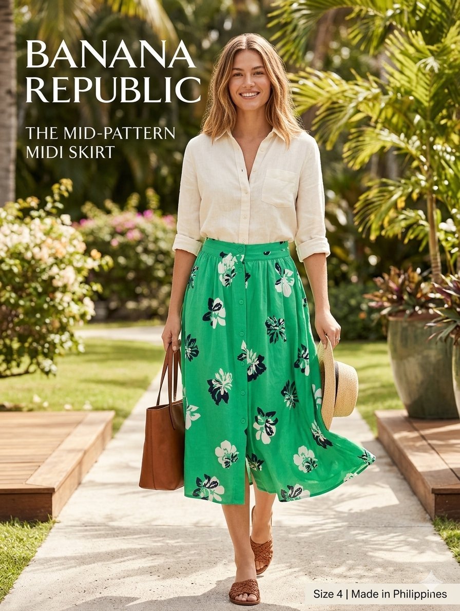 Jupe Midi Imprimé Floral