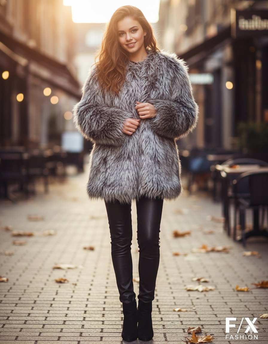 Veste à capuche boutonnage gris