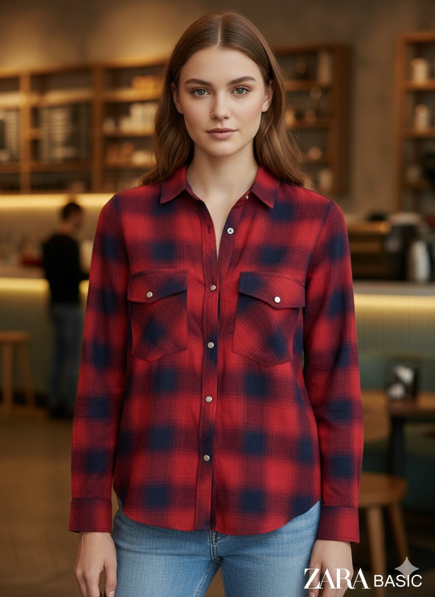 Chemise à carreaux 