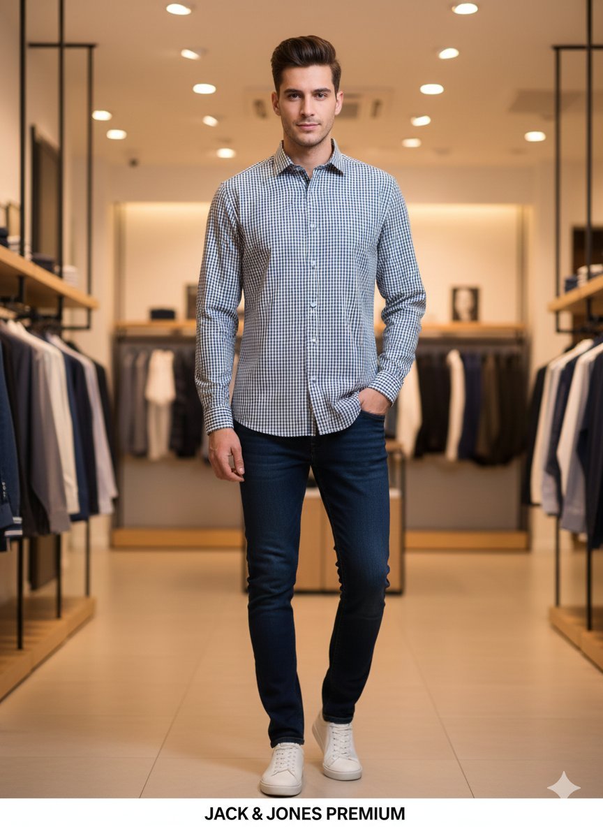 Chemise à carreaux