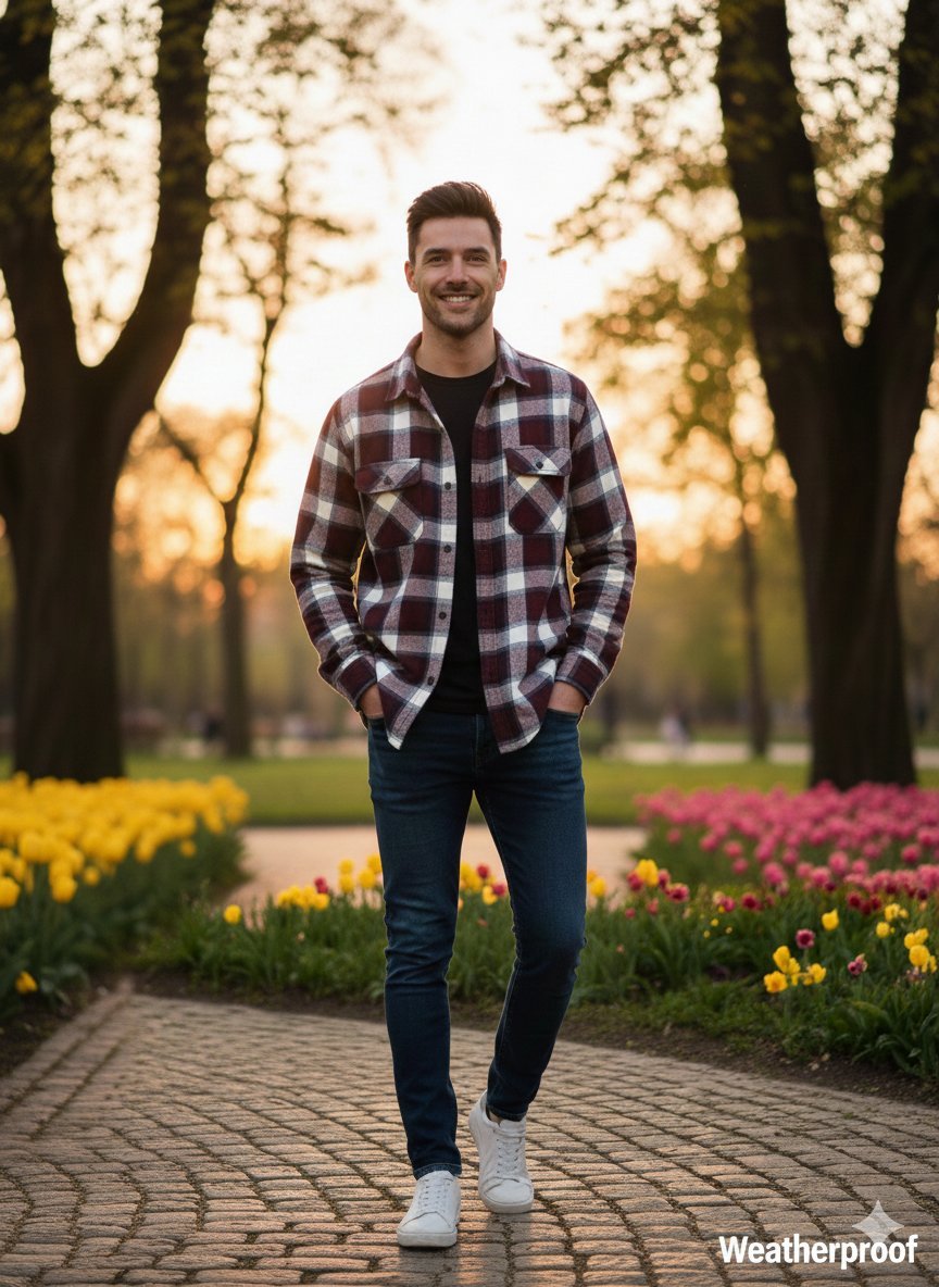 Chemise à carreaux de la marque weatherproof vintage