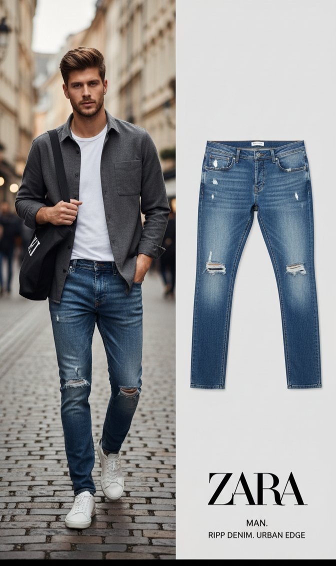 Pantalon en jeans jamais porté 