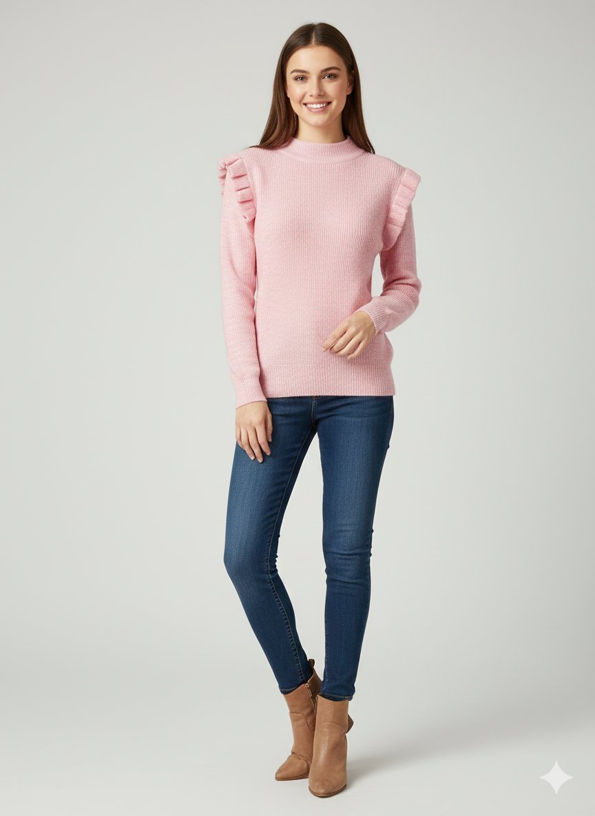 Pull à volants très tendance de la marque Sweewë Paris