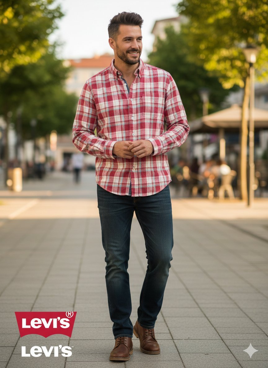 Chemise à carreaux 