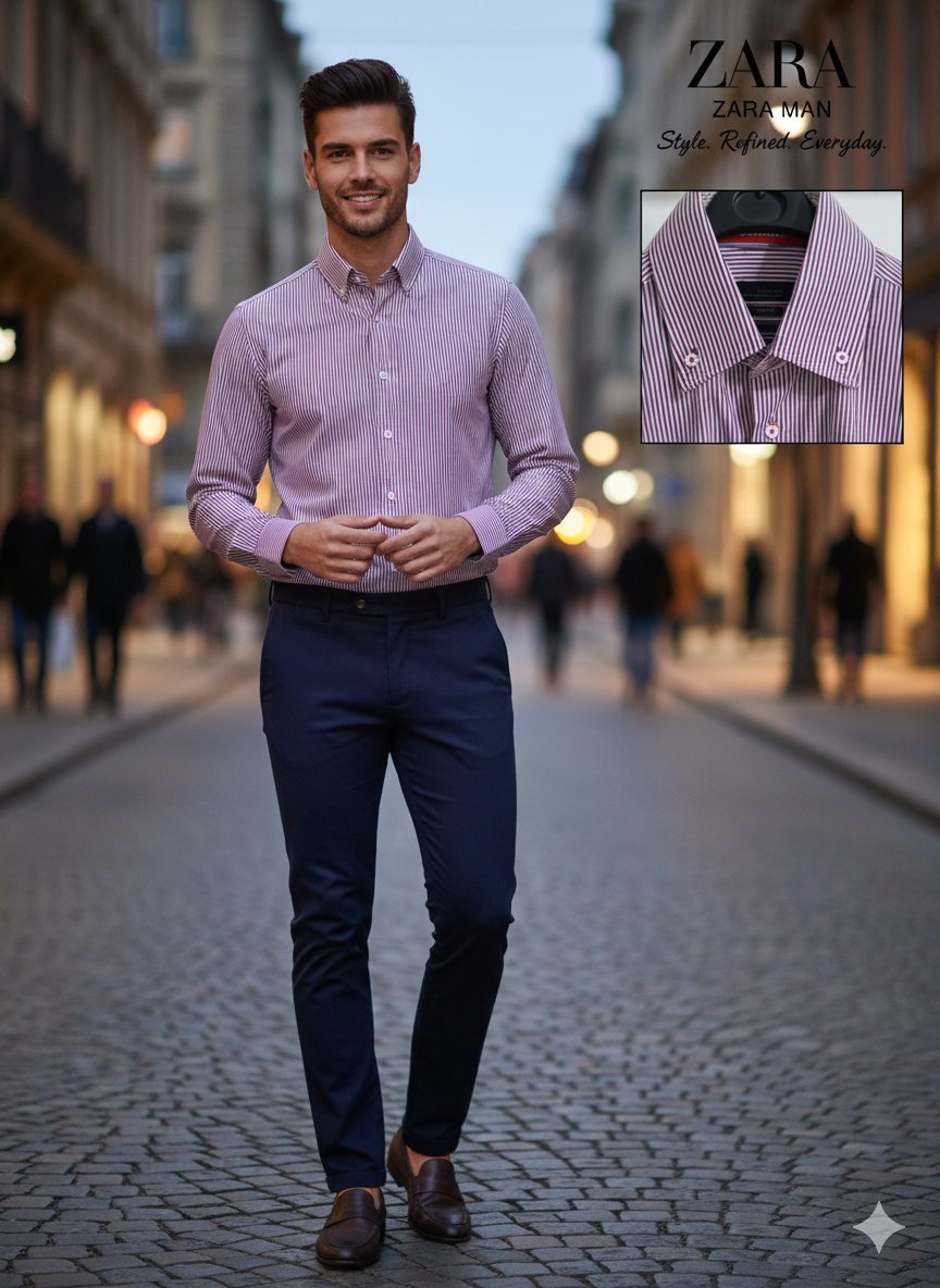 Chemise à rayures 
