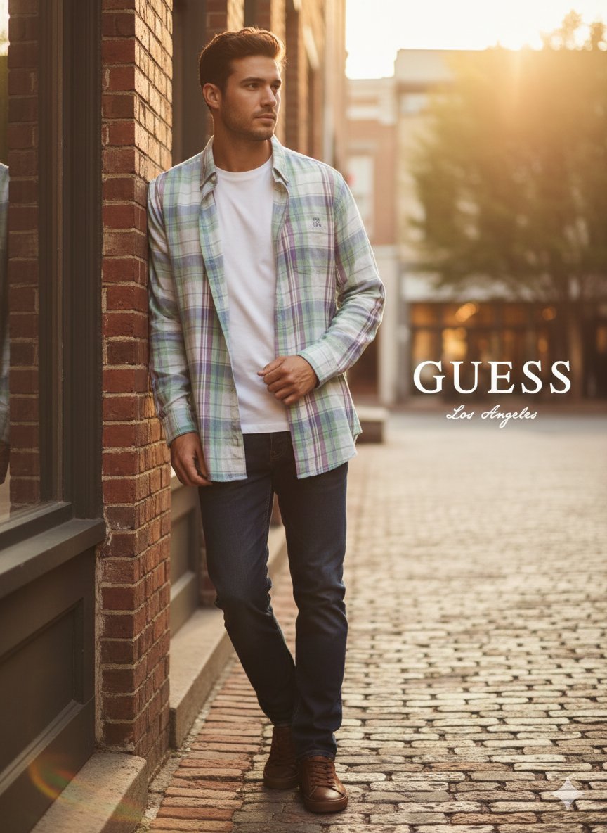 Chemise multicolore d style décontracté 